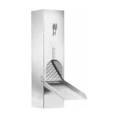 GRÖMO ZINK Regenwasserklappe Quadratisch Aus TITANZINK Mit Griff Und Edelstahlsieb 100x100mm, 62824