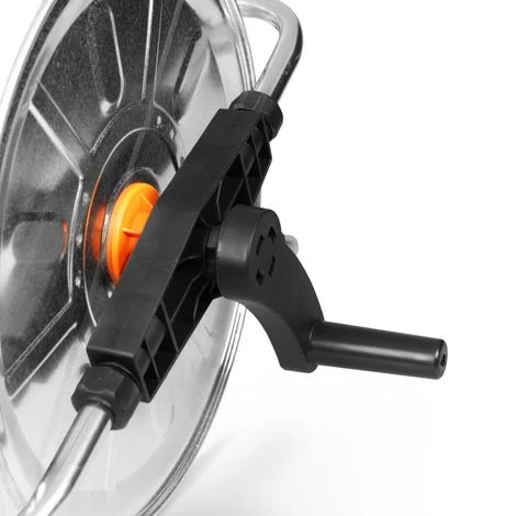 Metall Wand - Schlauchtrommel Schwenkbar Für 50 M - 1/2'' Schlauch – Bild 3