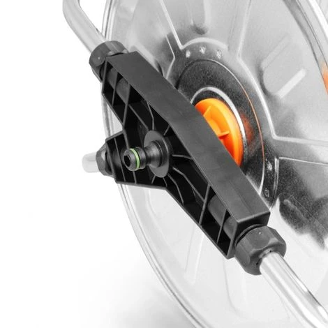 Metall Wand - Schlauchtrommel Schwenkbar Für 50 M - 1/2'' Schlauch – Bild 4