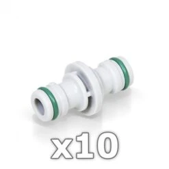 10 X Berlan 2-Wege Schlauchkupplung 1/2 Zoll -GREEN LINE-