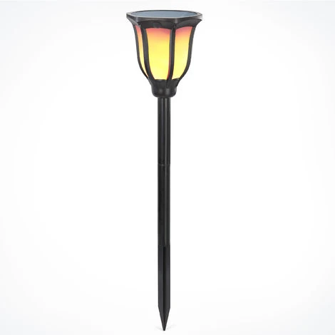 Solar Fackel 2er-Set Flammeneffekt Gartenfackel Solarlampe Garten Esotec 102495 – Bild 4