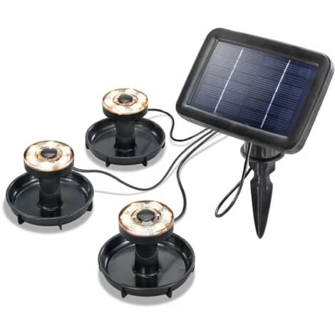 Solar Unterwasser LED Strahler Gartenteich Teichbeleuchtung Solarlampe 102149 – Bild 2