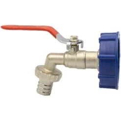 Kugel Auslaufhahn Adapter S60x6 62mm IBC Hahn 3/4 Kugelhahn Wasserhahn Container