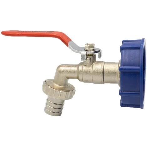 Kugel Auslaufhahn Adapter S60x6 62mm IBC Hahn 3/4 Kugelhahn Wasserhahn Container