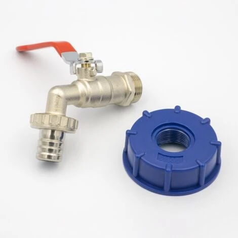 Kugel Auslaufhahn Adapter S60x6 62mm IBC Hahn 3/4 Kugelhahn Wasserhahn Container – Bild 3