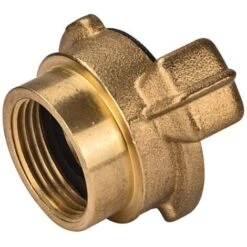 Messing Gewindestück 3/4 Zoll IG 26,5mm Schlauchstück Hahnverbinder GK-Kupplung