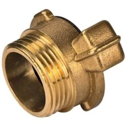 Messing Gewindestück 1 Zoll AG 33,3mm Schlauchstück Hahnverbinder GK Kupplung