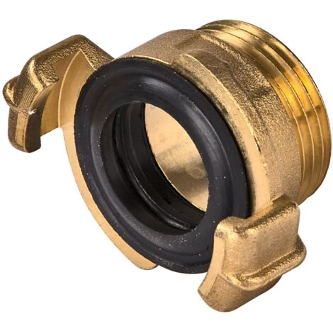 Messing Gewindestück 1 Zoll AG 33,3mm Schlauchstück Hahnverbinder GK Kupplung – Bild 2