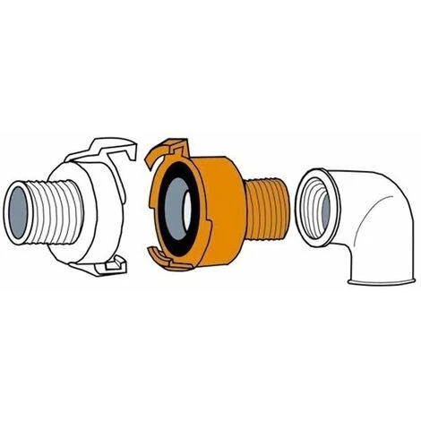 Messing Gewindestück 1 Zoll AG 33,3mm Schlauchstück Hahnverbinder GK Kupplung – Bild 3