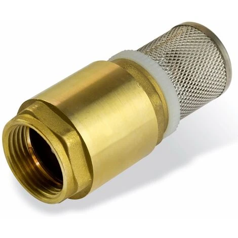 Messing Fußventil 1 1/2 Zoll DN40 Saugfilter Saugkorb Ansaugfilter Saugschlauch – Bild 2