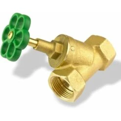 Messing Absperrventil 3/4 Zoll DN20 Schrägsitzventil Absperrhahn Freistromventil