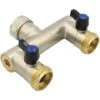 Wasserverteiler 2 Fach Messing 1 Zoll 2 Wege Verteiler Wasser