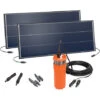 Solar Tiefbrunnenpumpe 30m Förderhöhe 150W Solarmodul Wasserpumpe Garten 100820