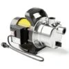 Gartenpumpe 2800l/h, 600W, Tragegriff & Wasserablassschraube, Max. Förderhöhe 35m, Rostfreier Stahl