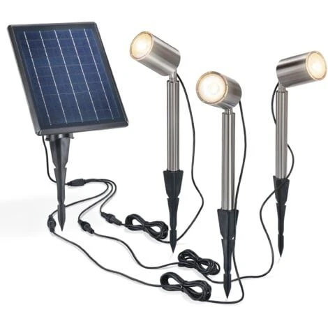 Solarspot PowerTrio 5 Watt Solarstrahler LED Solarleuchte Garten Esotec 102705 – Bild 2