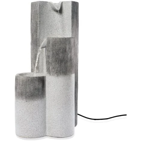 Solar Gartenbrunnen Springbrunnen Wasserspiel Kaskaden Deko Solarbrunnen 101312 – Bild 3