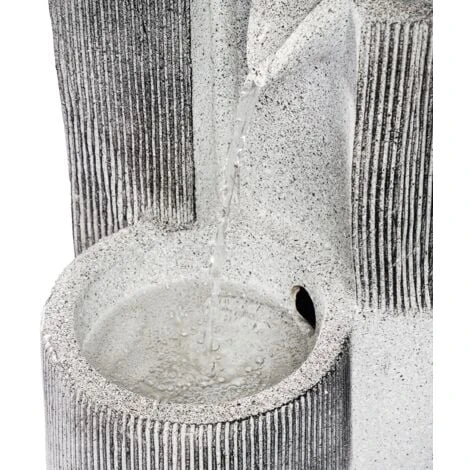 Solar Gartenbrunnen Springbrunnen Wasserspiel Kaskaden Deko Solarbrunnen 101312 – Bild 5