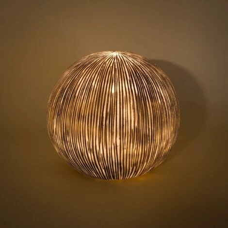 Solarkugel 26 Cm Sandstein Optik Solarleuchte Garten Deko LED Esotec 102676 – Bild 3