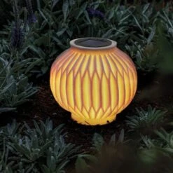 Solar Dekoleuchte Ibiza Sandstein Laterne Solarleuchte LED Garten Esotec 102670