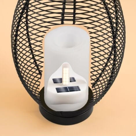 Solar Dekoleuchten 2er Set Gartenlampe Laterne Außen Solarleuchte Esotec 102218 – Bild 4