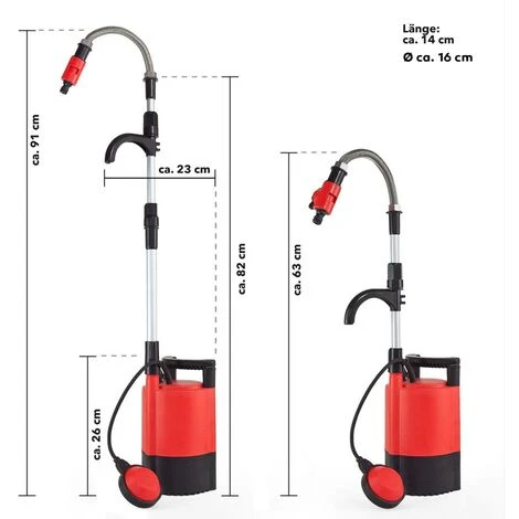 Grafner® Regenfasspumpe Schmutzwasserpumpe Gartenpumpe Regenwasserpumpe 400 Watt RP10811 – Bild 3