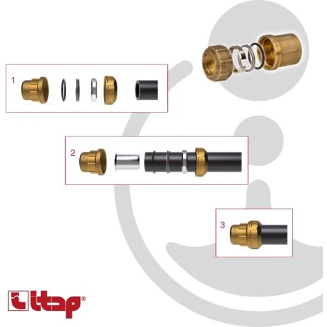ITAP VX Messing-Klemmverbinder Mit IG 1/2 X Ø 20 Mm - Für PE-Rohr – Bild 4