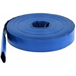 GT Market Flachschlauch PVC - Bauschlauch - Industrieschlauch - Betriebsdruck 2 Bar - Blau - Innen- Durch. 76 Mm (3 Zoll) Länge 10 M