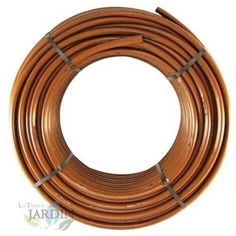 Selbstkompensierendes Rohr 16 Mm Bei 50 Cm Abstand Pro Tropfer, Braun 100 Meter