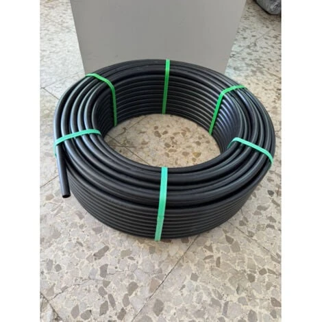 Landwirtschaftliches Polyethylenrohr 16 Mm 4 Bar 100 Meter Schwarz Ohne Tropfer – Bild 2