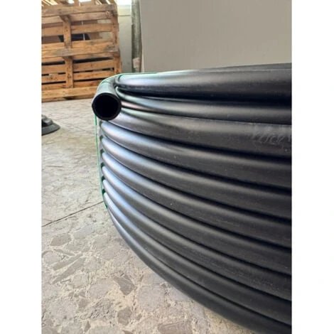 Landwirtschaftliches Polyethylenrohr 16 Mm 4 Bar 100 Meter Schwarz Ohne Tropfer – Bild 3