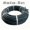 Landwirtschaftliches Polyethylenrohr 40 Mm 6 Bar 50 M Schwarz