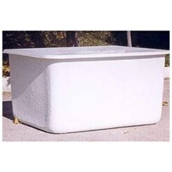 Rechteckiger 200-Liter-Tank Aus Polyesterfaser + Deckel, 76 X 70 X 52 Cm