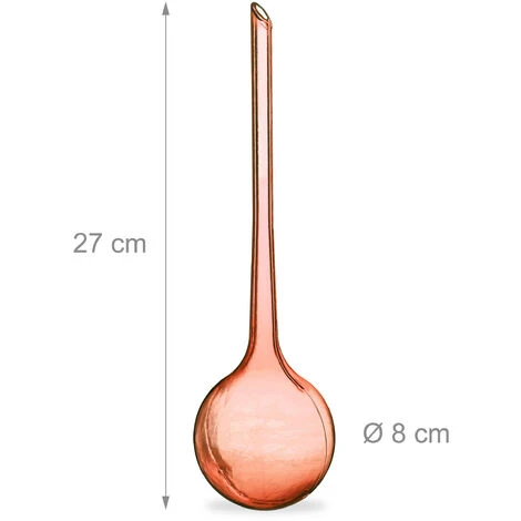 Relaxdays Bewässerungskugeln, 4er Set, 2 Wochen, Versenkbar, Topfpflanzen, Dosierte Bewässerung 250 Ml, Kunststoff, Rot – Bild 4