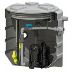 SANIFOS 610 Doppelhebeanlage 1/230V Abwasserhebeanlage Hebeanlage Unterflurmontage / Aussenbereich