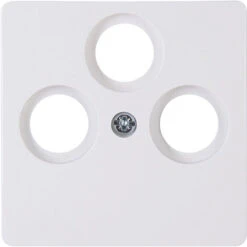 Kopp Abdeckung TV-, Radio-, SAT-Steckdose HK05 Arktis-Weiß 335002007