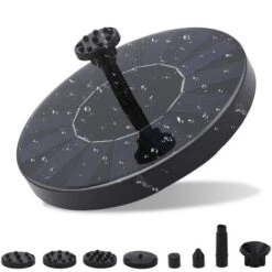 Hengda SolarPumpe Gartenpumpen Springbrunnen Schwimmender Terrasse Fisch-Behälter Teich 1.5 W Pumpe