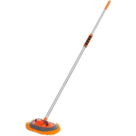 MATCC Auto Bürste Waschbürste Autowaschbürste Schlauchanschluß Wohnmobil KFZ Autowaschbürste Mit Teleskopstiel