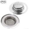 LangRay Ablaufsieb, 9CM Edelstahl Küchenspüle Duschwanne Waschbecken Spüle Filtersieb, 2PCS Ablaufsieb