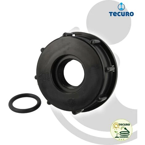 Tecuro IBC Adapter Anschlusskappe Mit Grobgewinde S60 X 6 Und Innengewinde 1/2 Zoll, HDPE – Bild 4