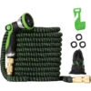 Outsunny Gartenschlauch Flexibel 22,5 M Mit 10 Funktionen Sprühdüse Wasserschlauch Mit 1/2 Zoll & 3/4 Zoll Anschluss Schlauch Dehnbar Für Autowäsche Bewässerung