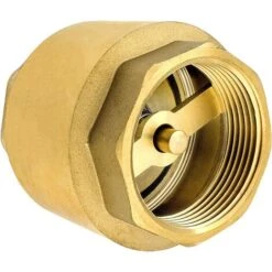 1 Zoll Rückschlagventil Aus Hochwertigem Messing, Rostfrei Und Auslaufsicher Für Pumpe, Brunnen, Waschmaschine, Garten, Regentonne, Fass