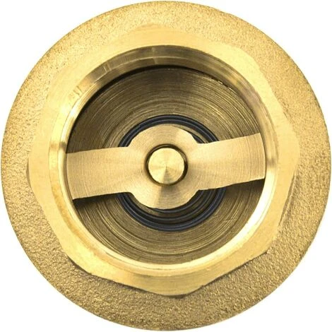 1 1/4 Zoll Rückschlagventil Aus Hochbelastbarem Hochwertigem Messing, Rostfrei Und Auslaufsicher Für Pumpe, Brunnen, Waschmaschine, Garten, Regentonne, Fass – Bild 2