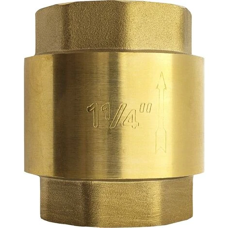 1 1/4 Zoll Rückschlagventil Aus Hochbelastbarem Hochwertigem Messing, Rostfrei Und Auslaufsicher Für Pumpe, Brunnen, Waschmaschine, Garten, Regentonne, Fass – Bild 3