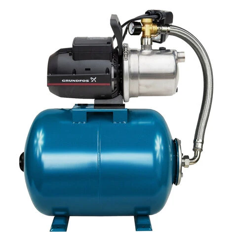 Grundfos Wasserpumpe 850W +24 L Kessel Hauswasserwerk Jetpumpe Gartenpumpe Kreiselpumpe