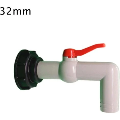IBC 1000L Kunststoff-Hahnarmatur, 60 Mm Grobgewinde-Ablauftank-Adapter Für Wannenadapter Gartenhahn, 20/25/32 Mm Export (32 Mm) – Bild 2
