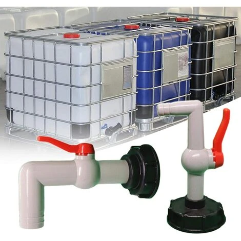 IBC 1000L Kunststoff-Hahnarmatur, 60 Mm Grobgewinde-Ablauftank-Adapter Für Wannenadapter Gartenhahn, 20/25/32 Mm Export (32 Mm) – Bild 3