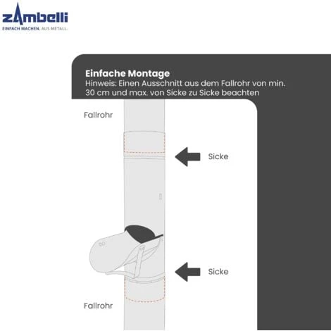 TITANZINK Regenwasserklappe Mit Griff Ohne Sieb 100 – Bild 2