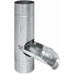 GRÖMO ZINK Regenwasserklappe ø80mm Aus TITANZINK Mit Griffmulde Ohne Sieb, 63530