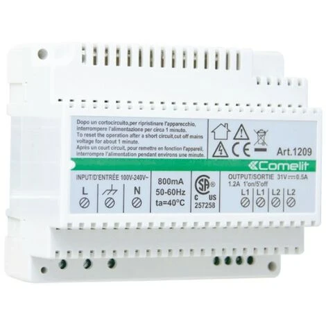 Comelit 33 VDC Stromversorgung Für Simplebus 2-Draht Video Kit 1209