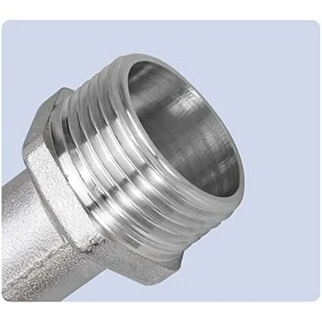 HIASDFLS 1000L IBC Tank Wasserhahn Regenwasser Wasserhahn, 1/2" IBC Tank Adapter Dual Regenwasser Wasserhahn, PP Messing Wasserhahn 60MM (3/4) Grobgewinde – Bild 5